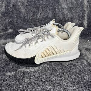 Men's Nike Mamba Fury Sneakers Shoes White Metallic Gold Size 8.5